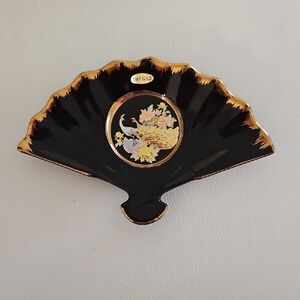 Elegant Black and Gold Chokin Dish